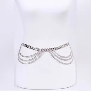 Accessories | Chunky Draped Chain Adjustable Statement Belt 